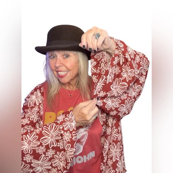 Elton John Rocket Man Boho Upcycle Rocktop - Picture 4 of 8